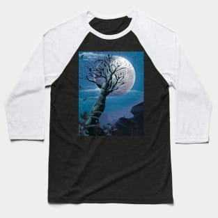 Tree under the Moonlight Baseball T-Shirt